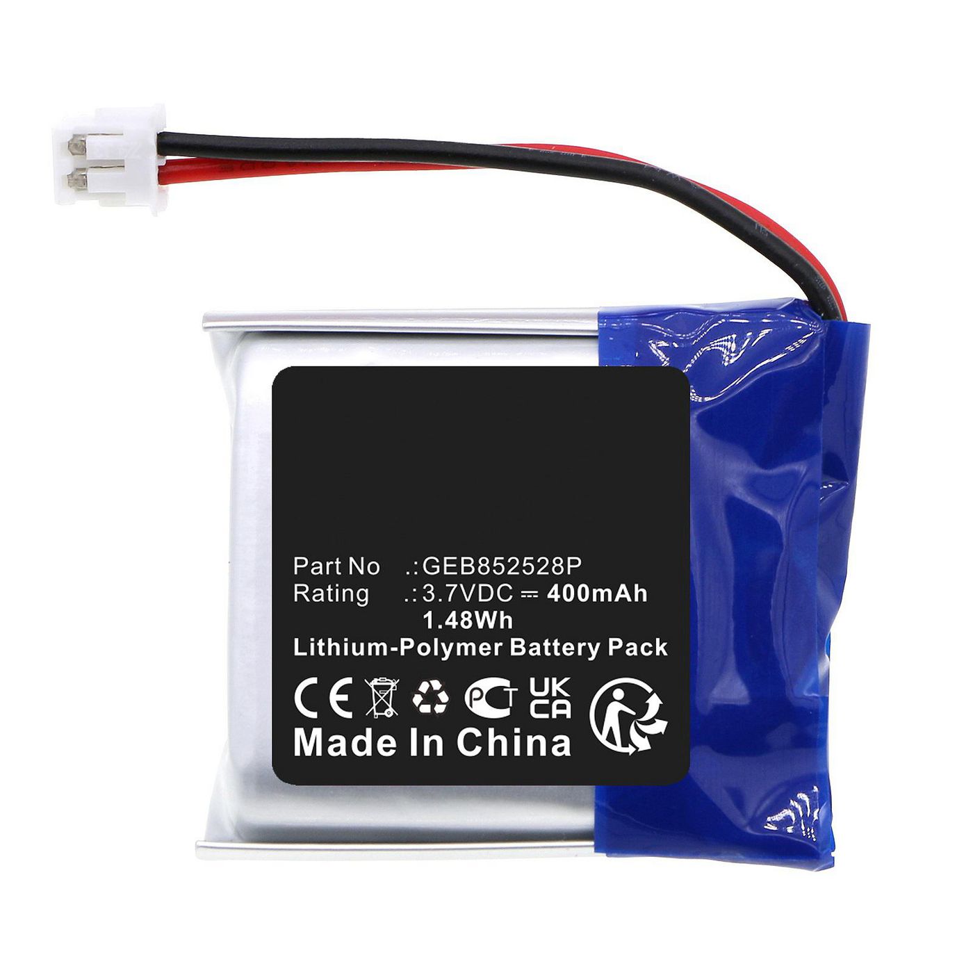 Battery 1.48Wh 3.7V 400mAh 