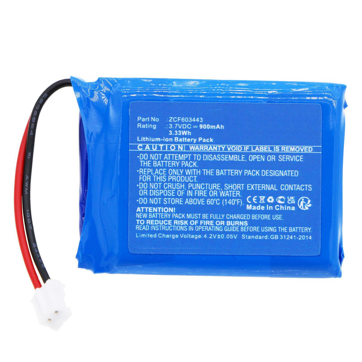 Battery 3.33Wh 3.7V 900mAh 