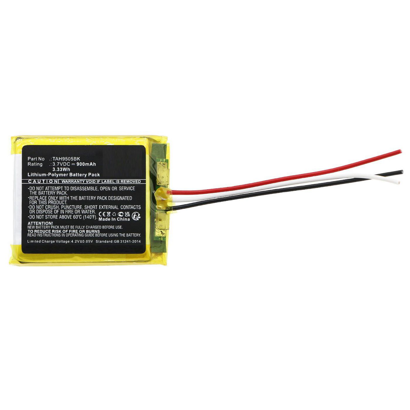 Battery 3.33Wh 3.7V 900mAh 