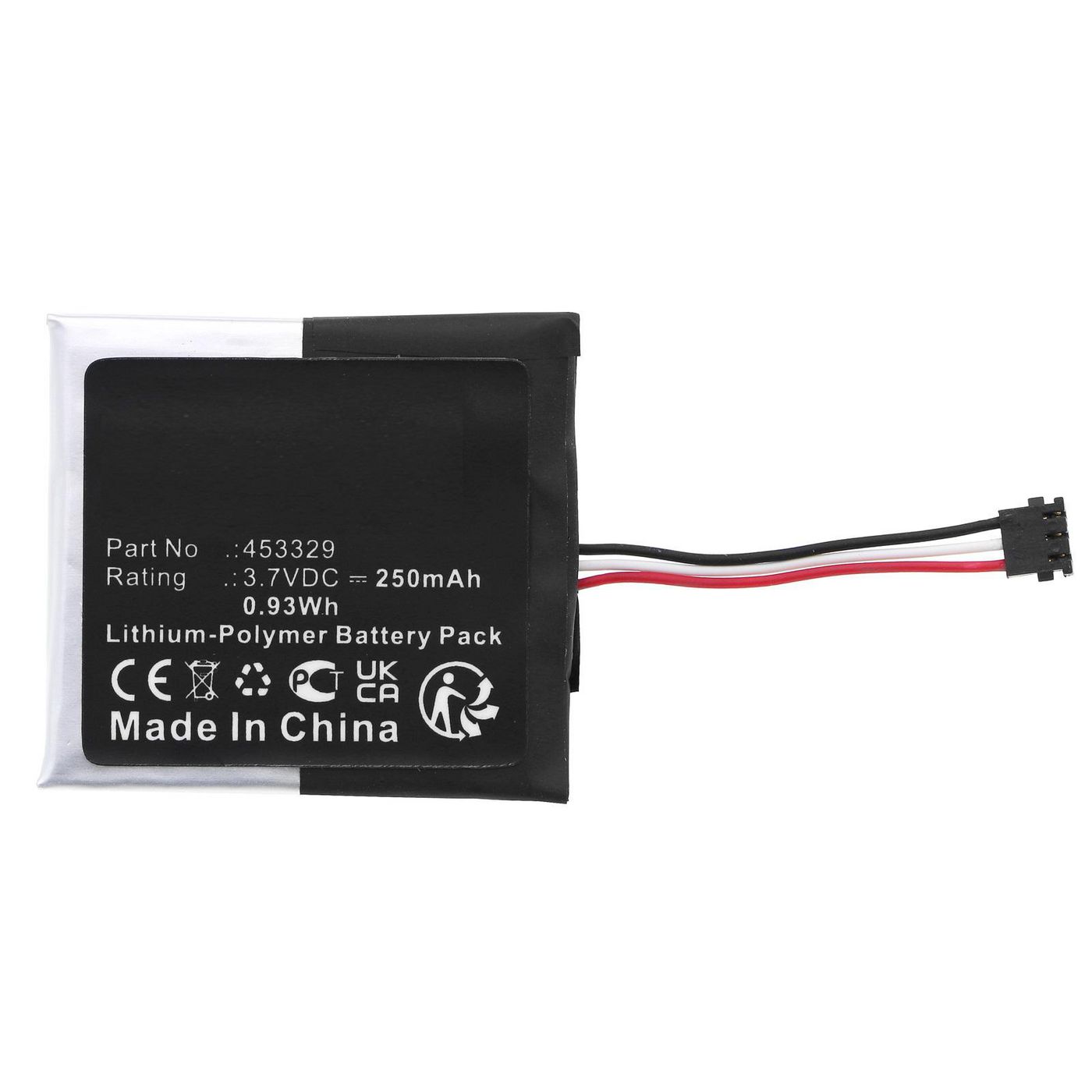 Battery 0.93Wh 3.7V 250mAh 