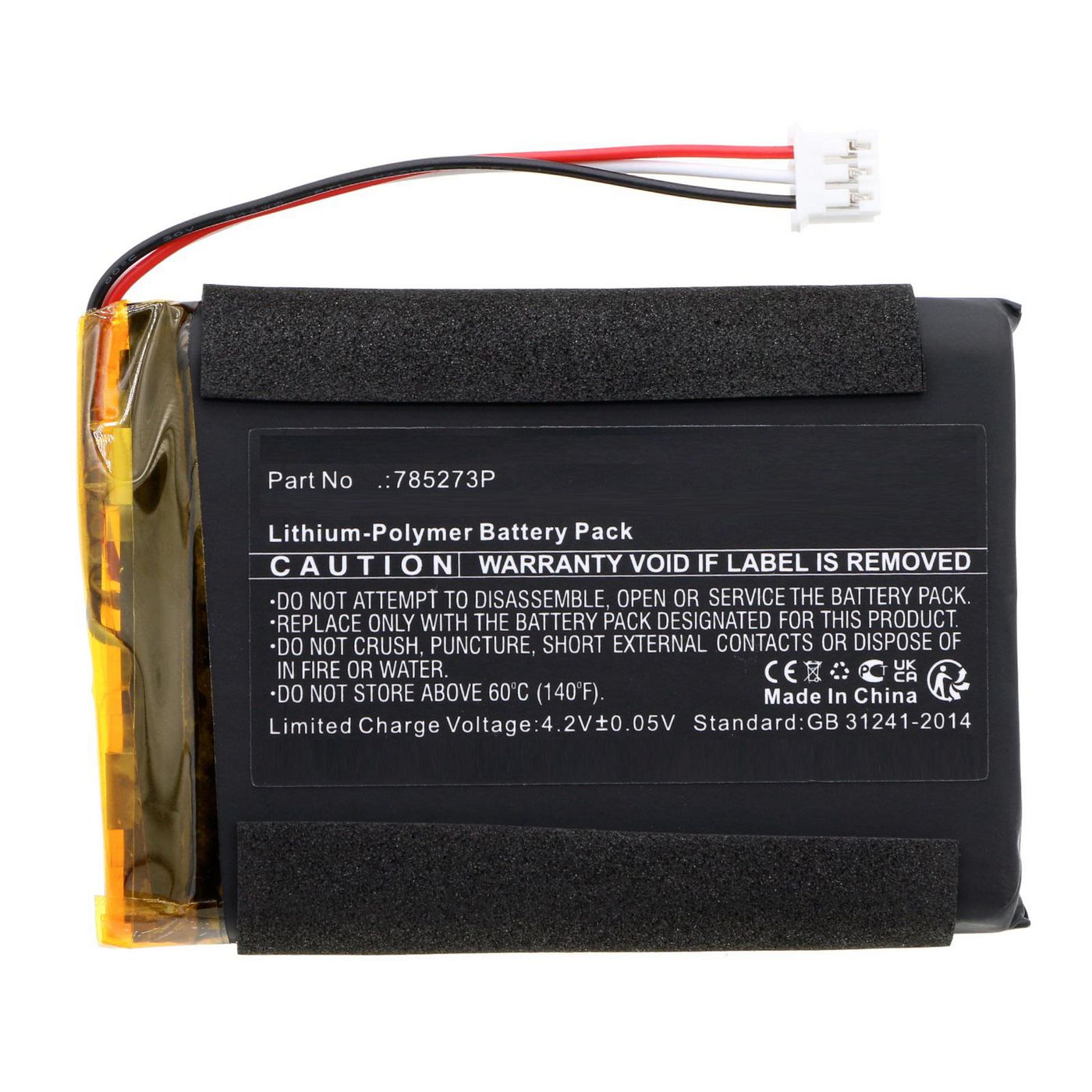 Battery 14.43Wh 3.7V 3900mAh 