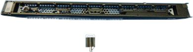 1U LCD front bezel assembly 