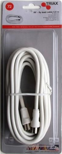 Coaxial Cable 5 M Iec White