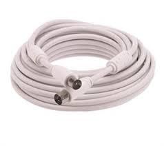 Coaxial Cable 2.5 M Iec White