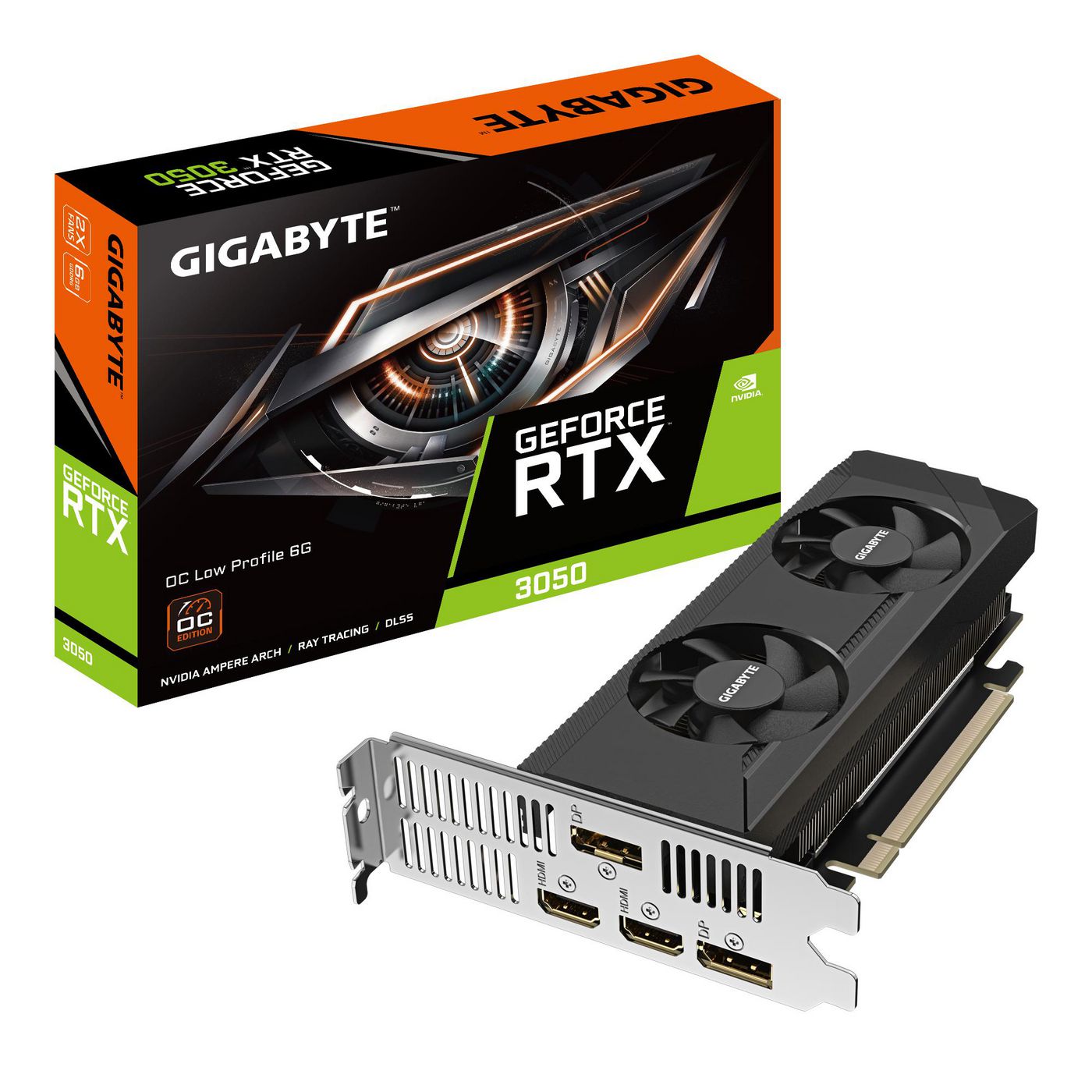 Geforce Rtx 3050 Oc Low Profile 6G Nvidia 6 ГБ Gddr6