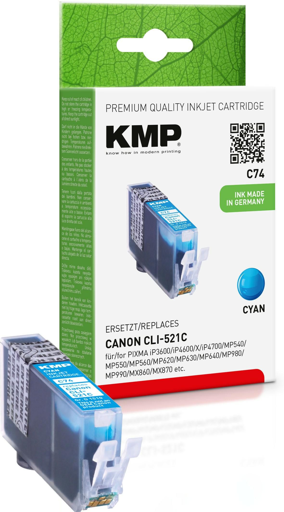 C74 ink cartridge cyan compati
