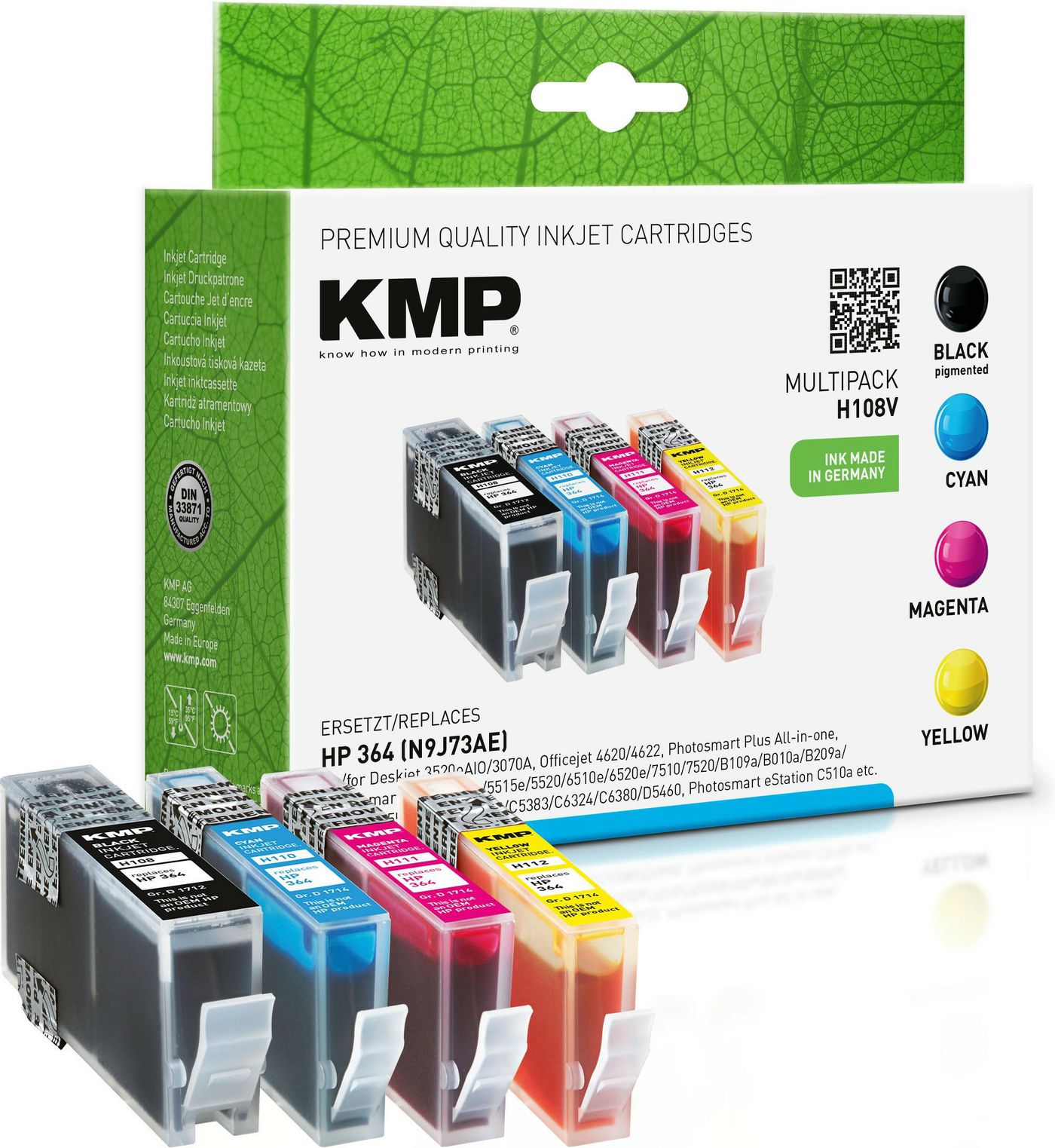 H108V Multipack BK/C/M/Y