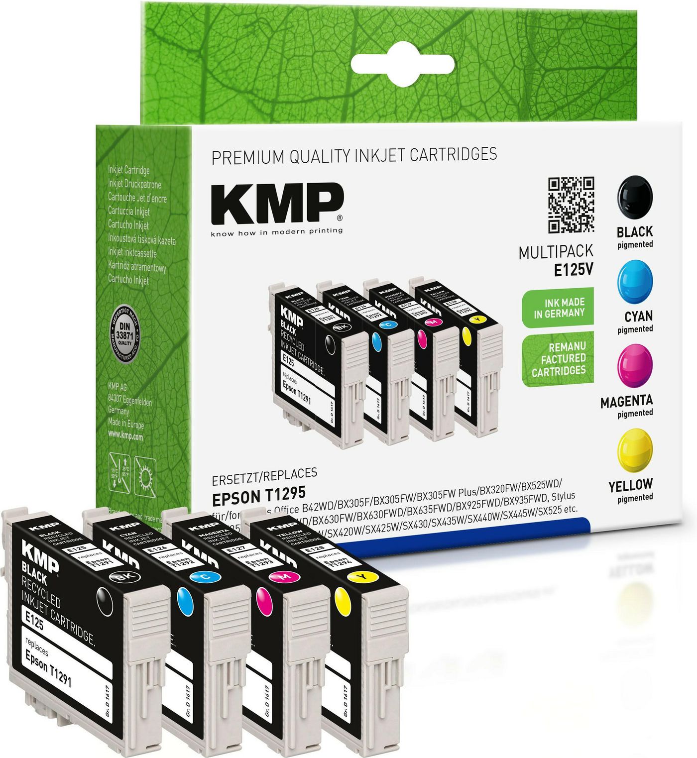 E125V Multipack BK/C/M/Y