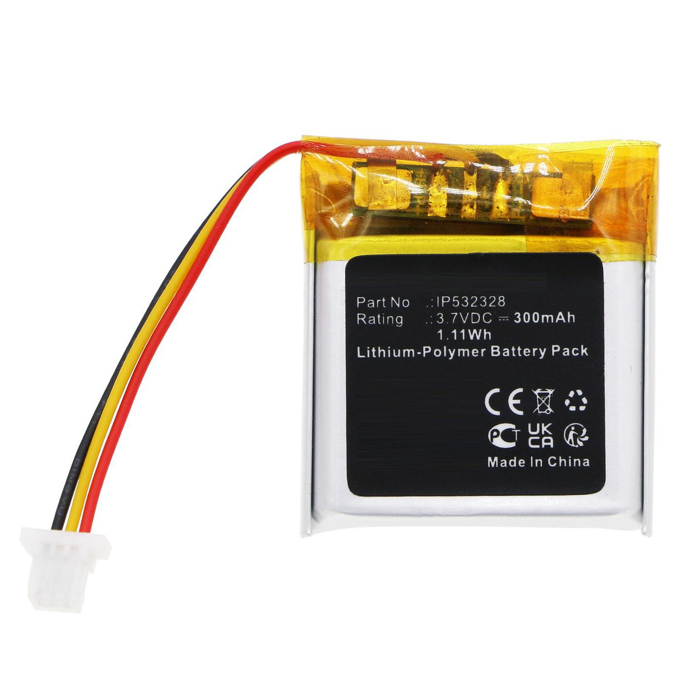 Battery 1.11Wh 3.7V 300mAh