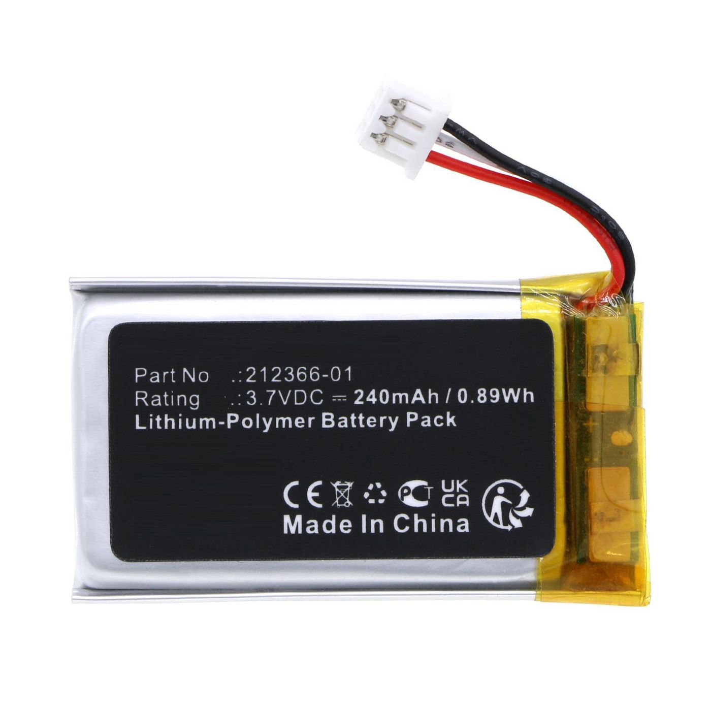 Battery 0.89Wh 3.7V 240mAh