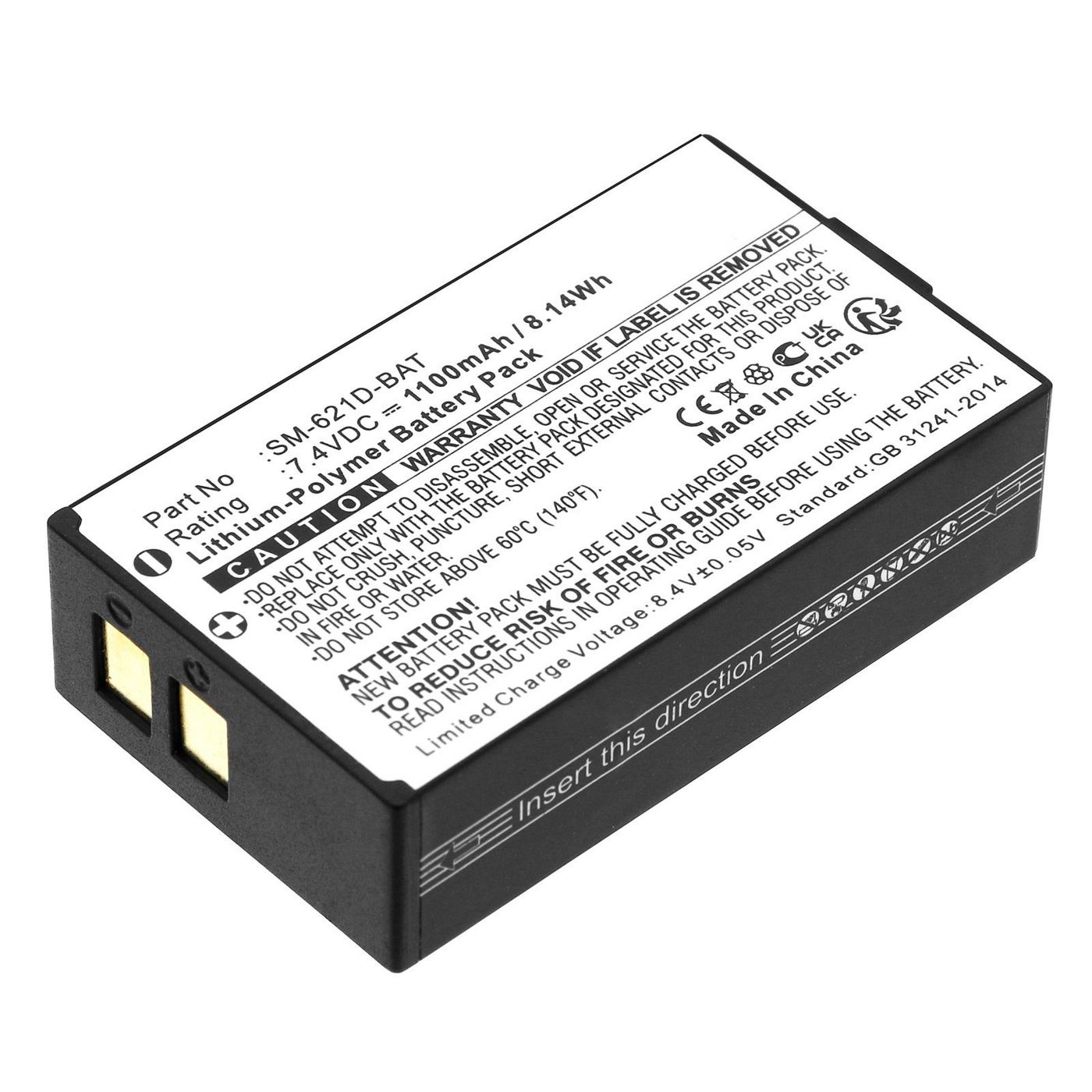 Battery 8.14Wh 7.4V 1100mAh