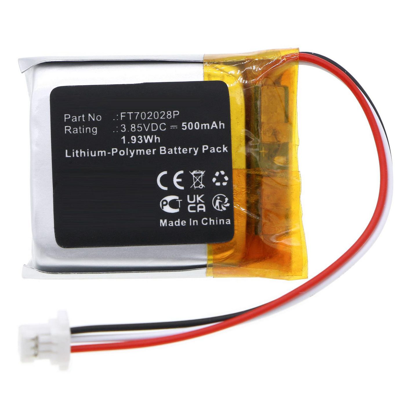 Battery 1.93Wh 3.85V 500mAh