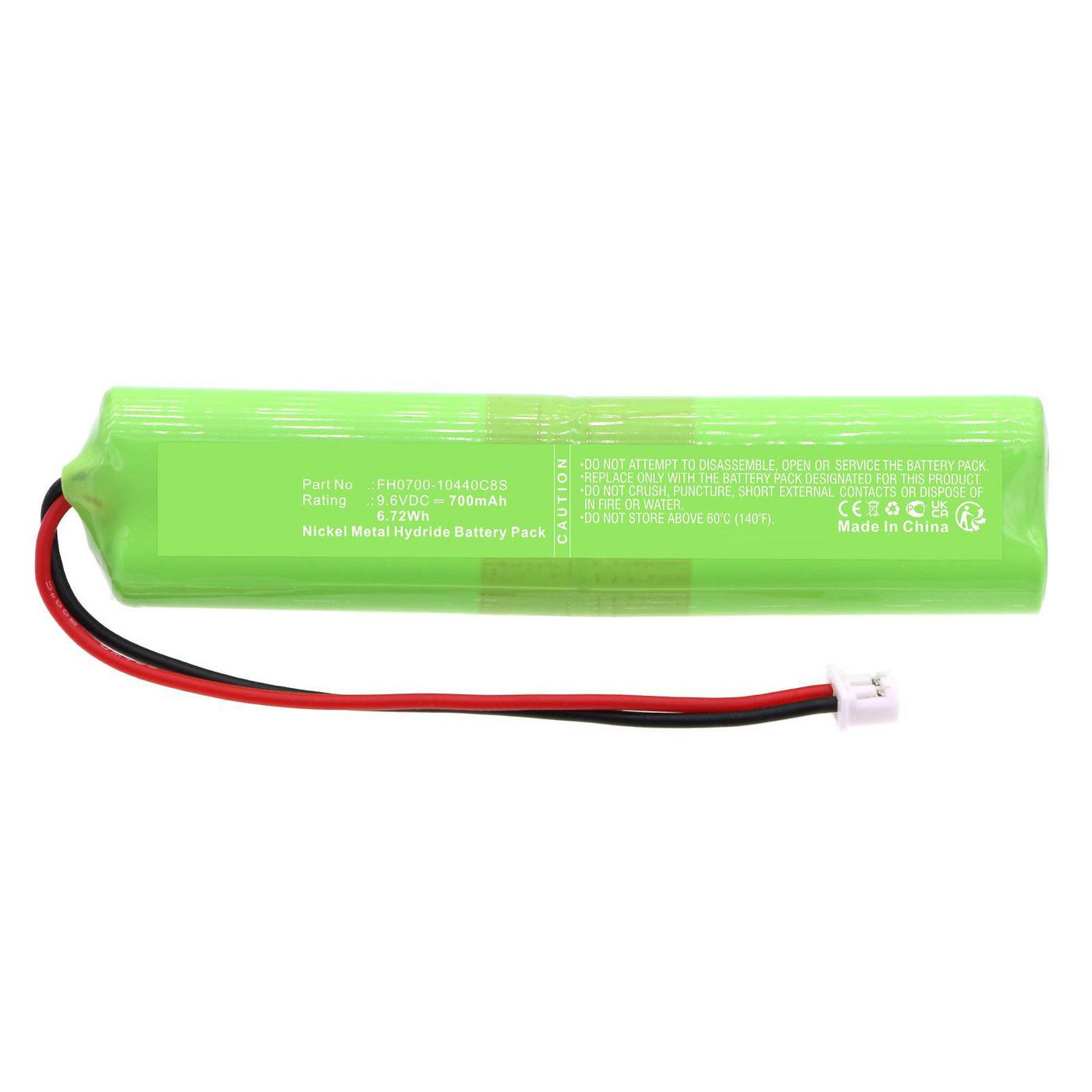 Battery 6.72Wh 9.6V 700mAh 
