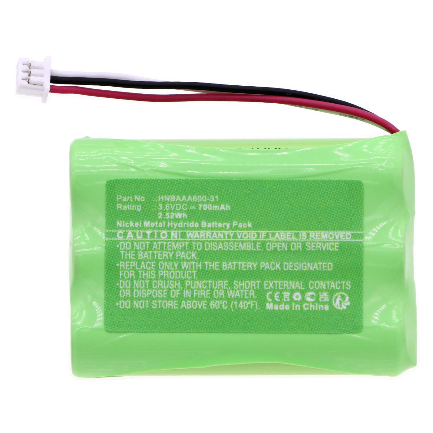 Battery 2.52Wh 3.6V 700mAh