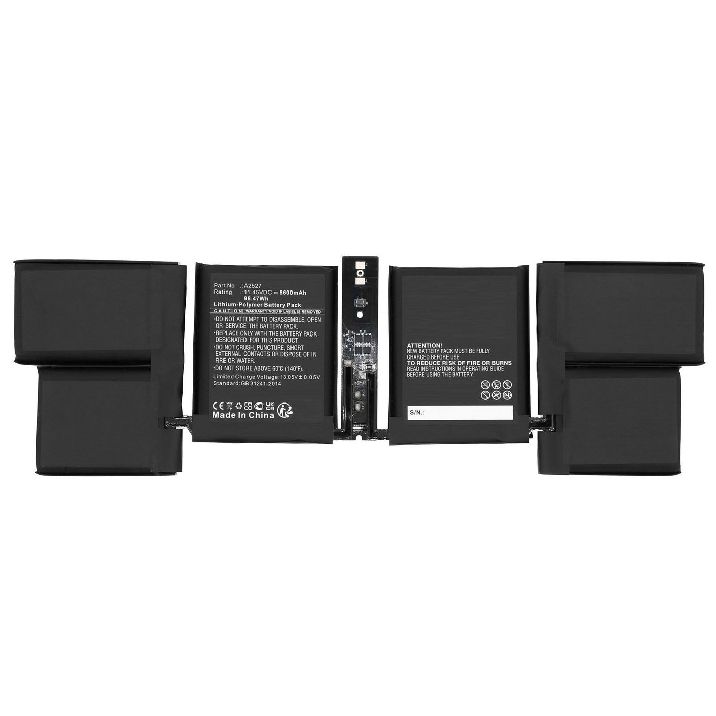 Battery 18.67Wh 3.85V 4850mAh