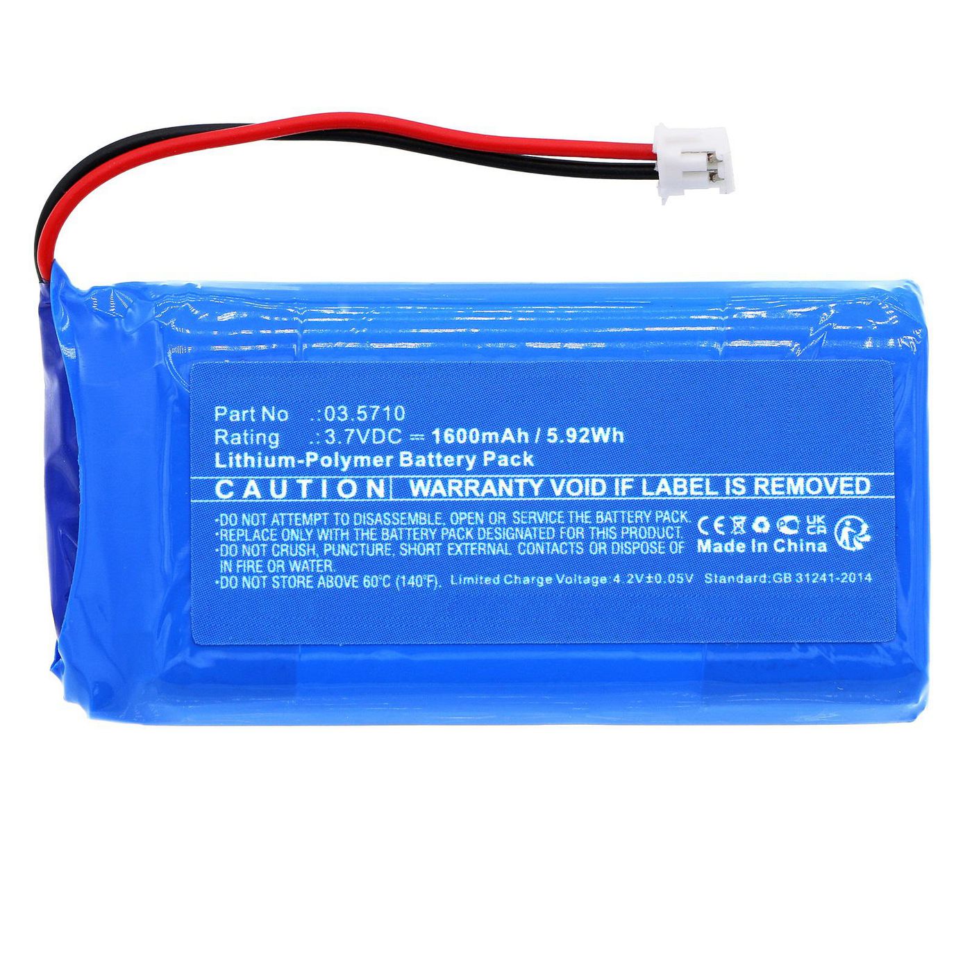 Battery 5.92Wh 3.7V 1600mAh