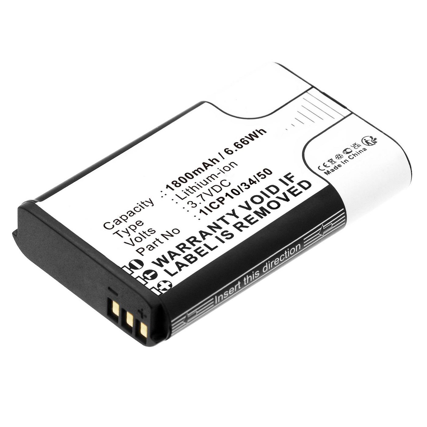 Battery 6.66Wh 3.7V 1800mAh