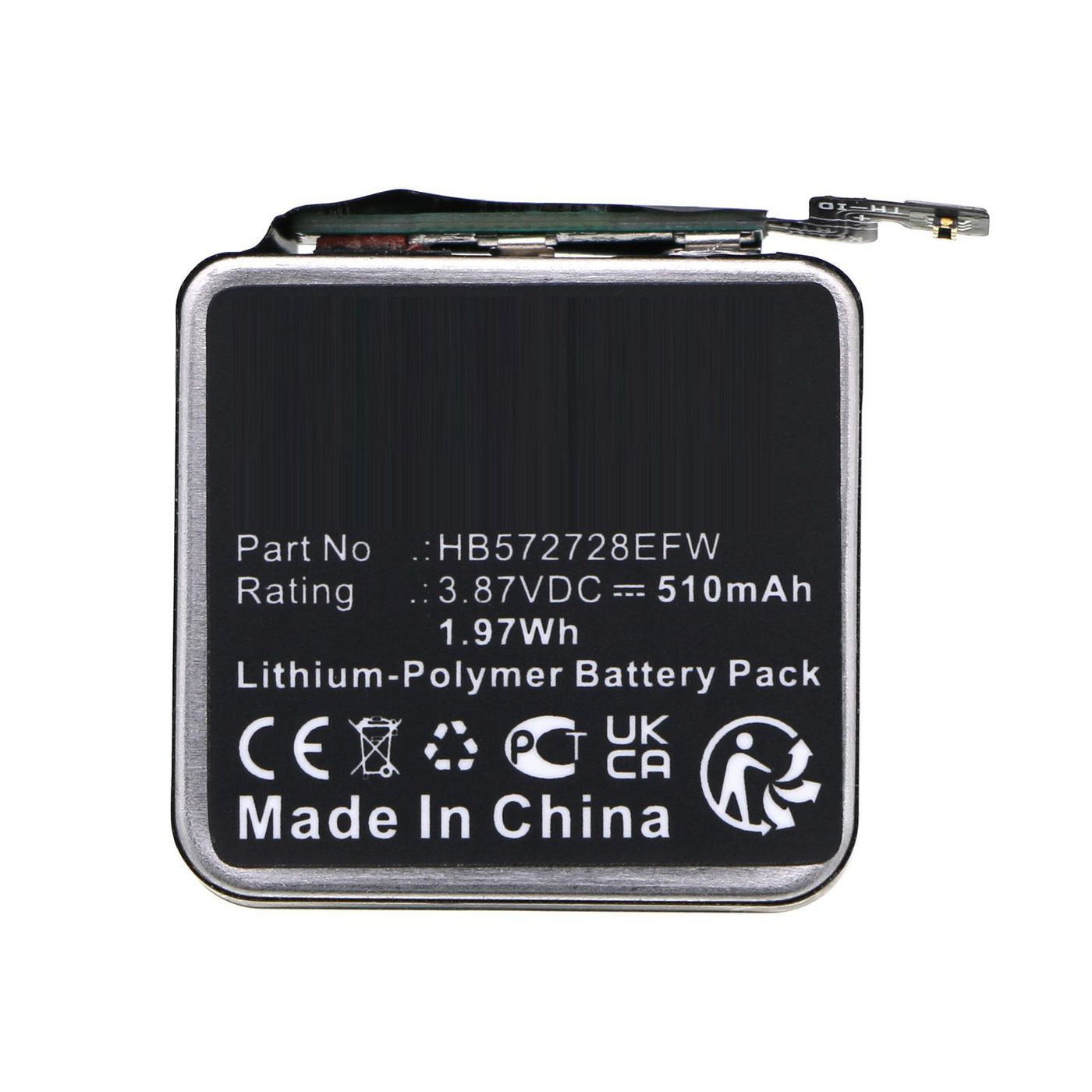 Battery 1.97Wh 3.87V 510mAh 