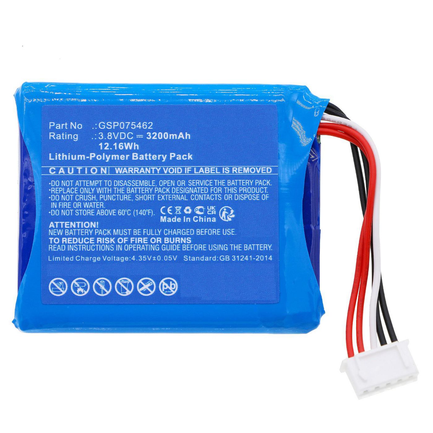 Battery 12.16Wh 3.8V 3200mAh