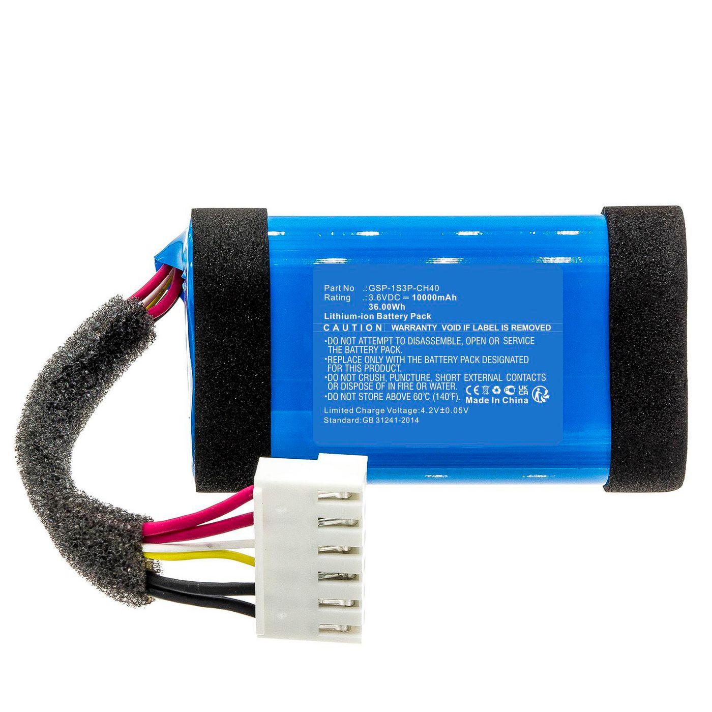 Battery 36.00Wh 3.6V 10000mAh