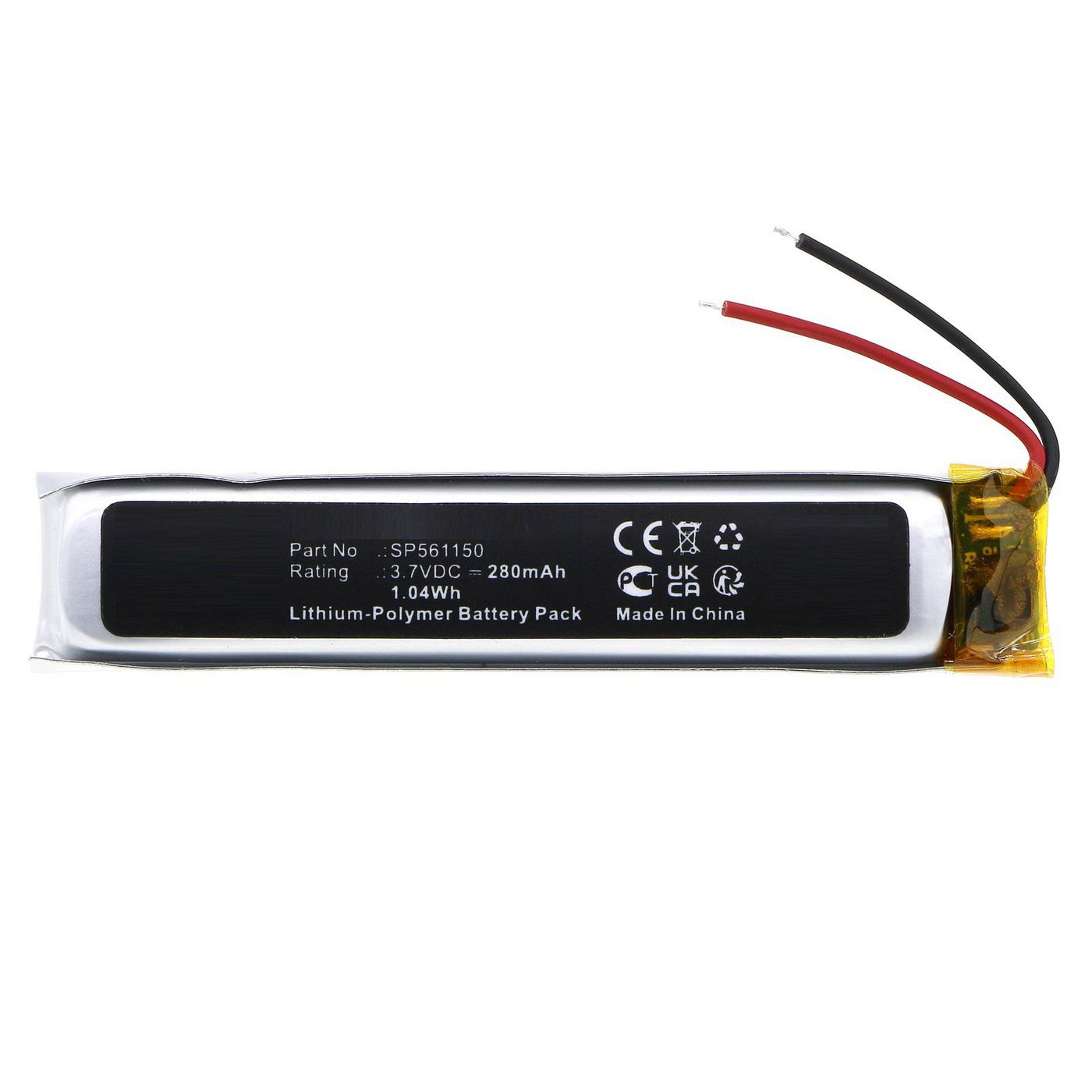 Battery 1.04Wh 3.7V 280mAh