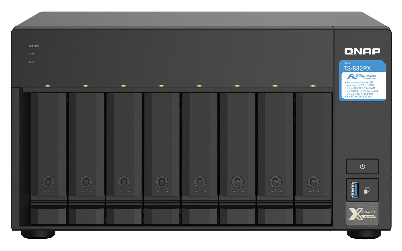 8-Bay NAS, AL324 64-bit