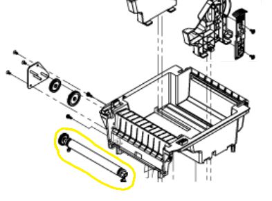 PLATEN ROLLER ASSY (1SET/BOX)