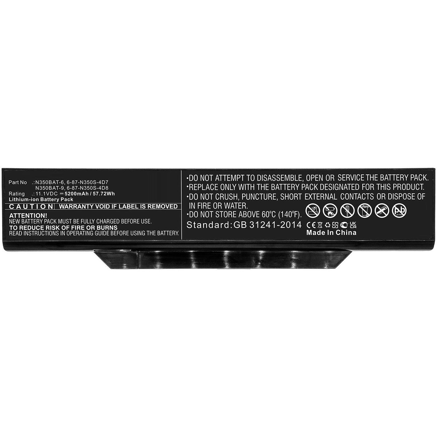 Laptop Battery for Clevo