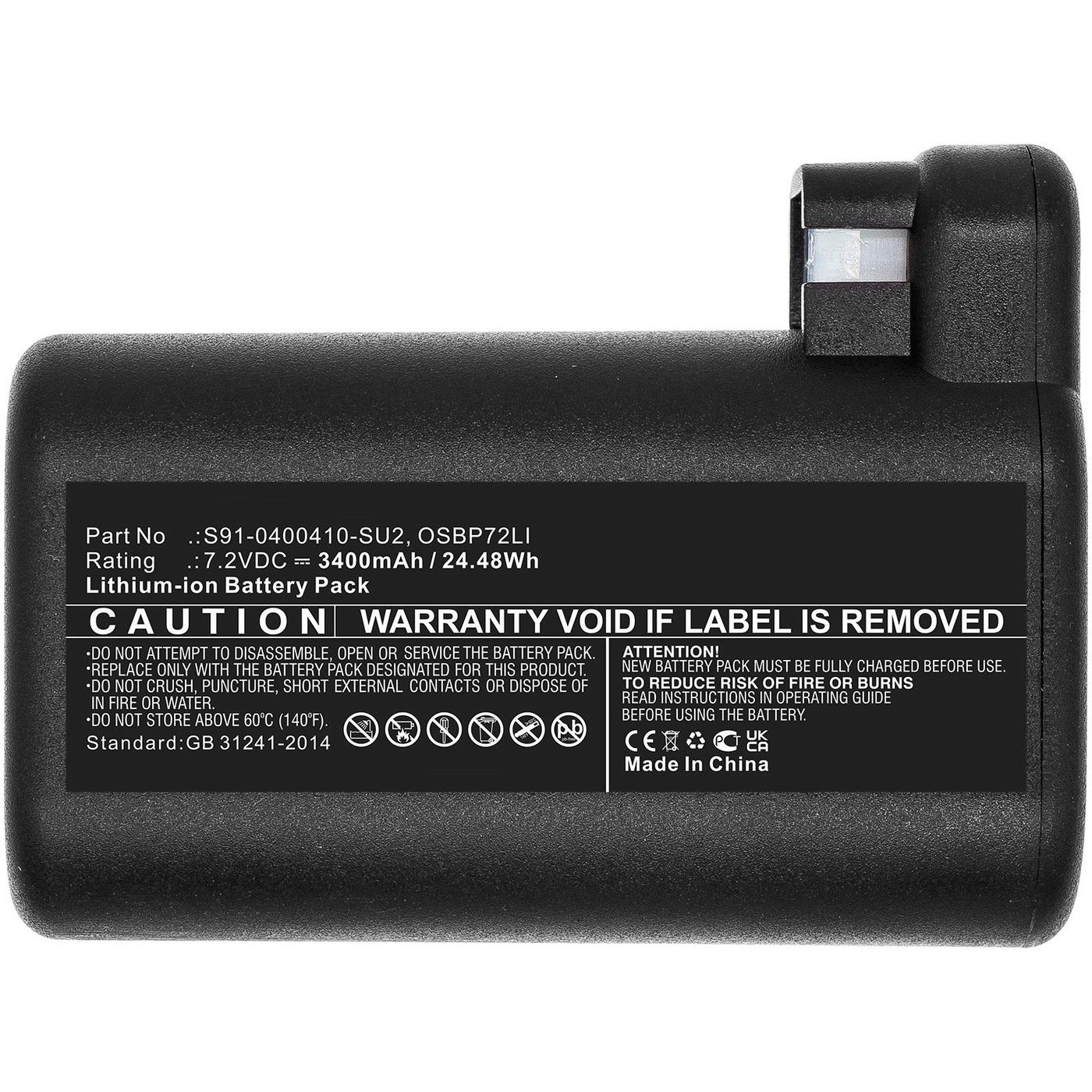 Battery 24.48Wh Li-ion 7.2V
