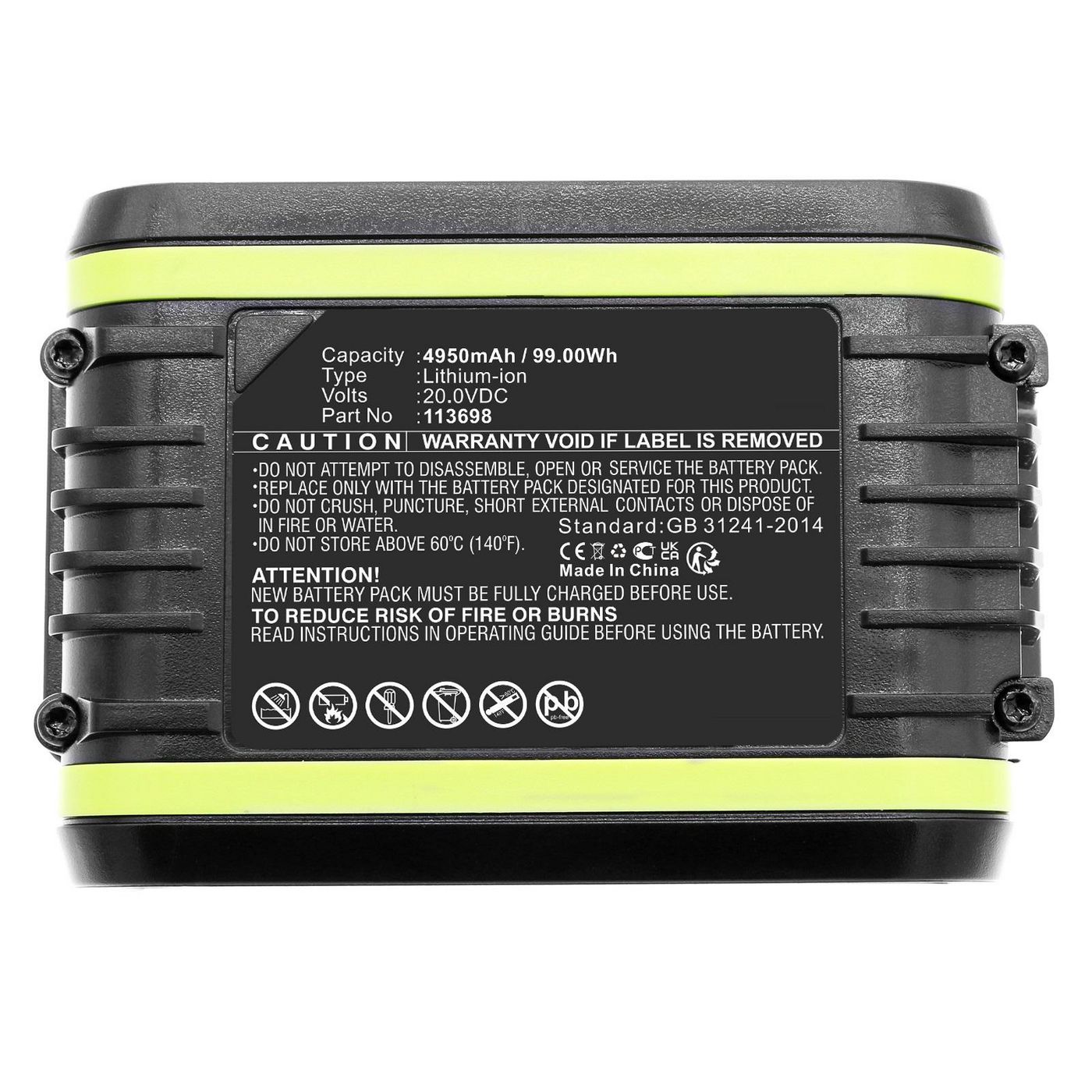 Battery 99.00Wh Li-ion 20.0V
