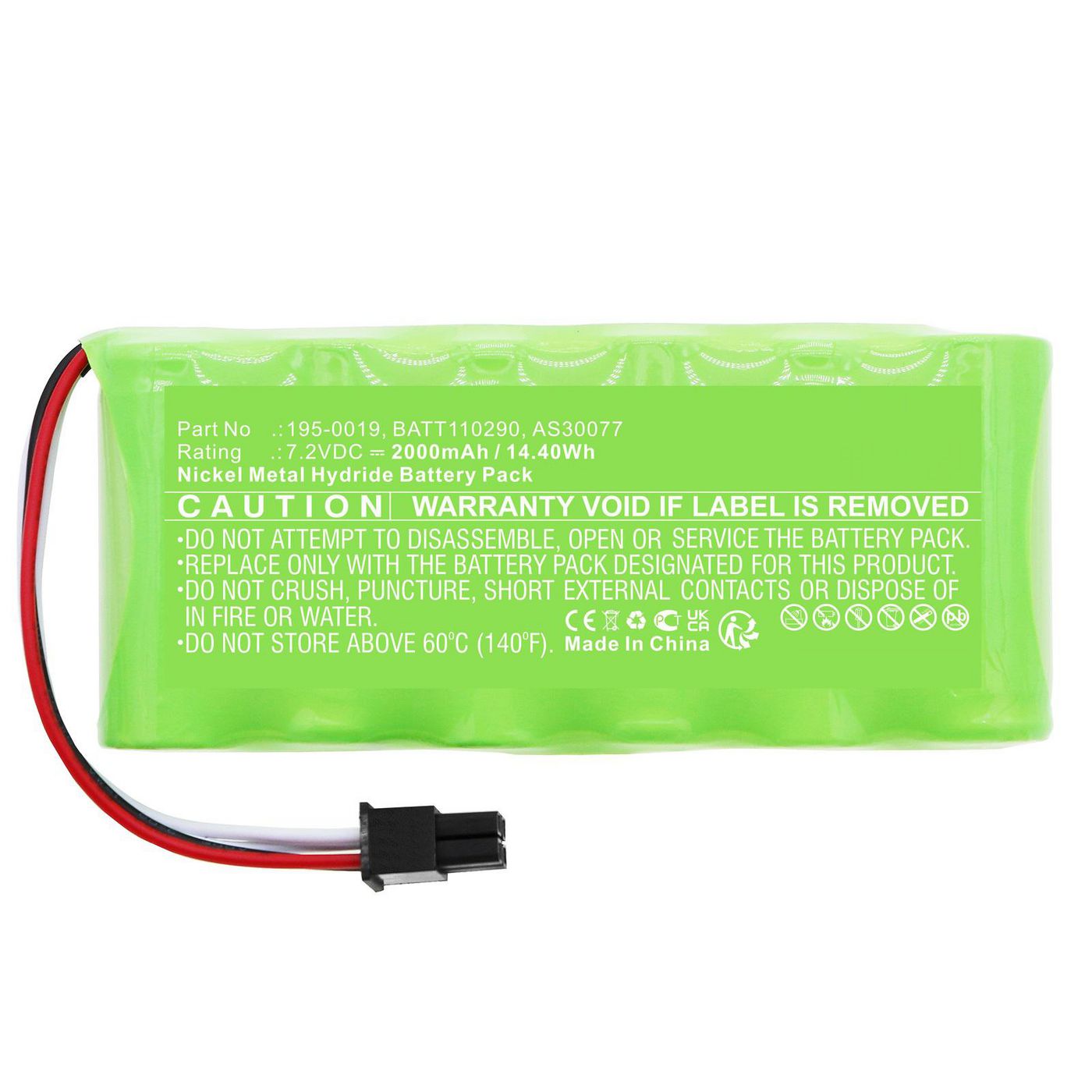 Battery 14.40Wh Ni-MH 7.2V