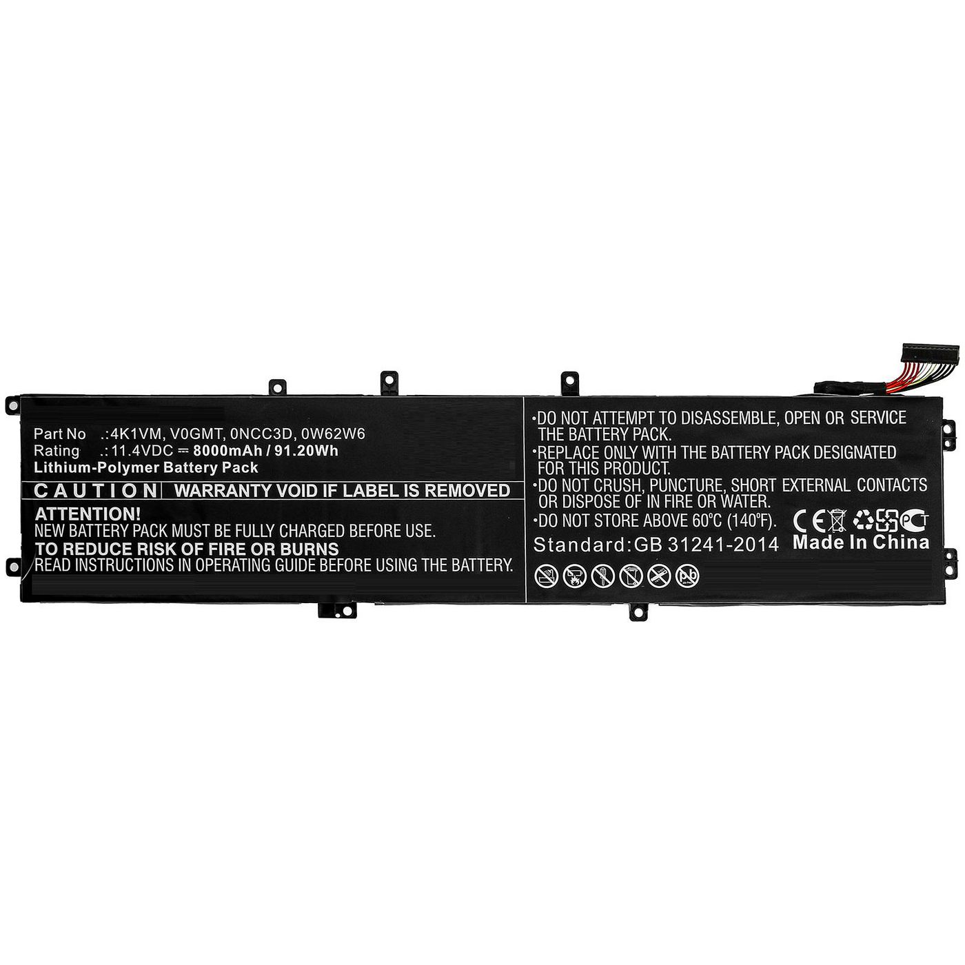 Laptop Battery for Dell 