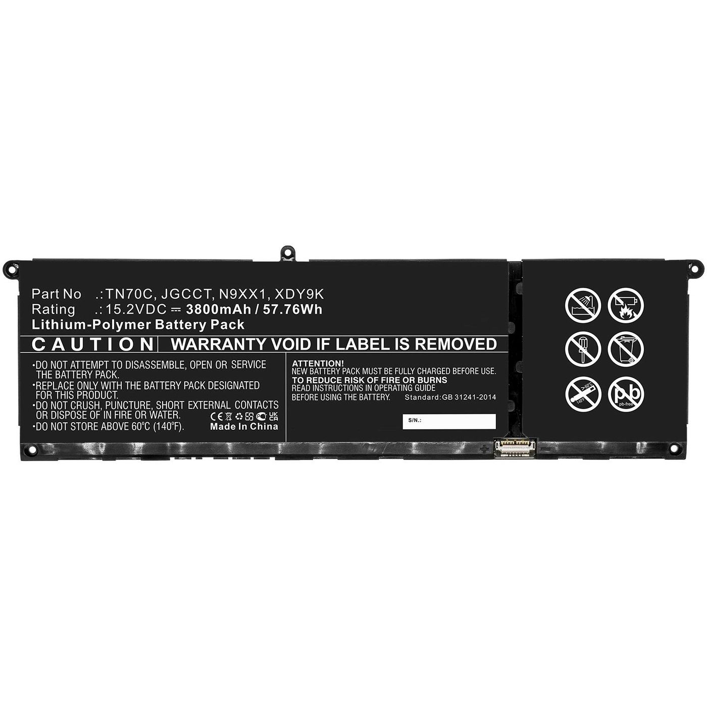 Laptop Battery for Dell 