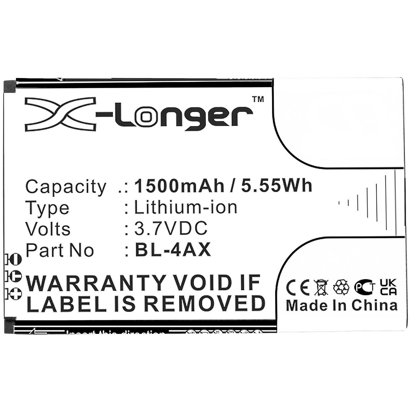 Battery 5.55Wh Li-ion 3.7V 