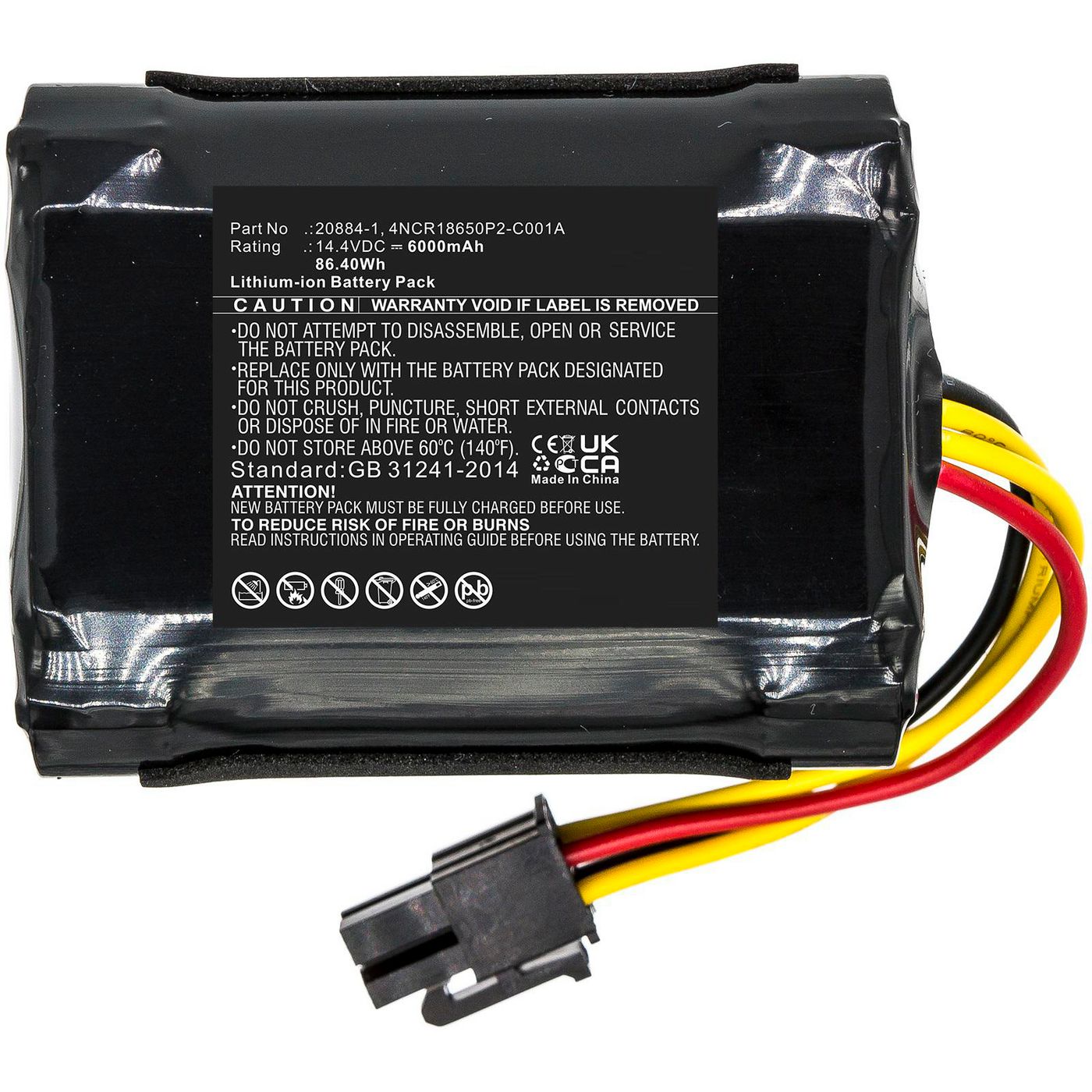 Battery 86.40Wh Li-ion 14.4V