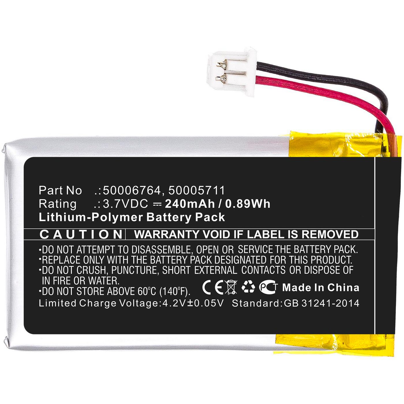 Battery 0.89Wh Li-Polymer 