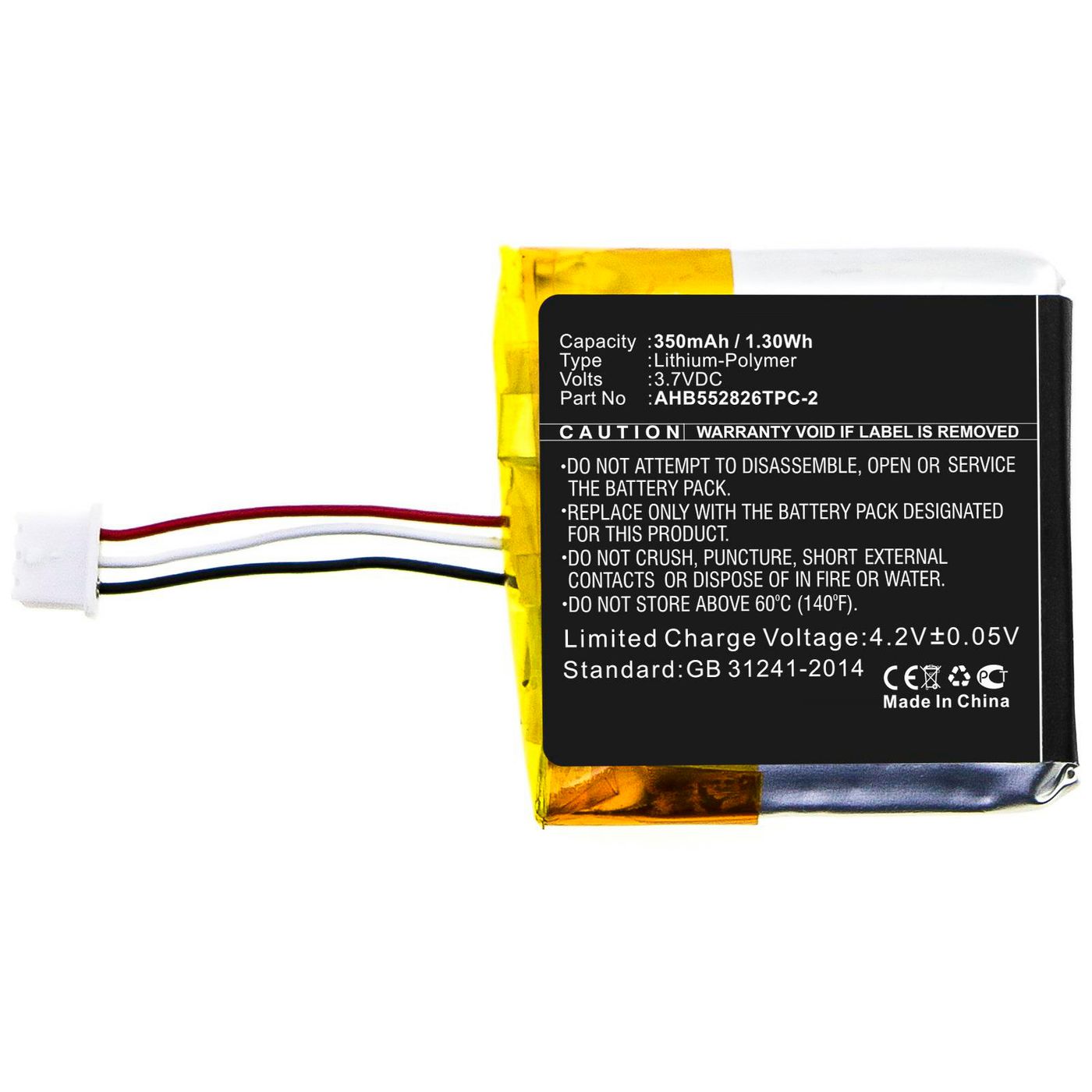 Battery 1.30Wh Li-Polymer 