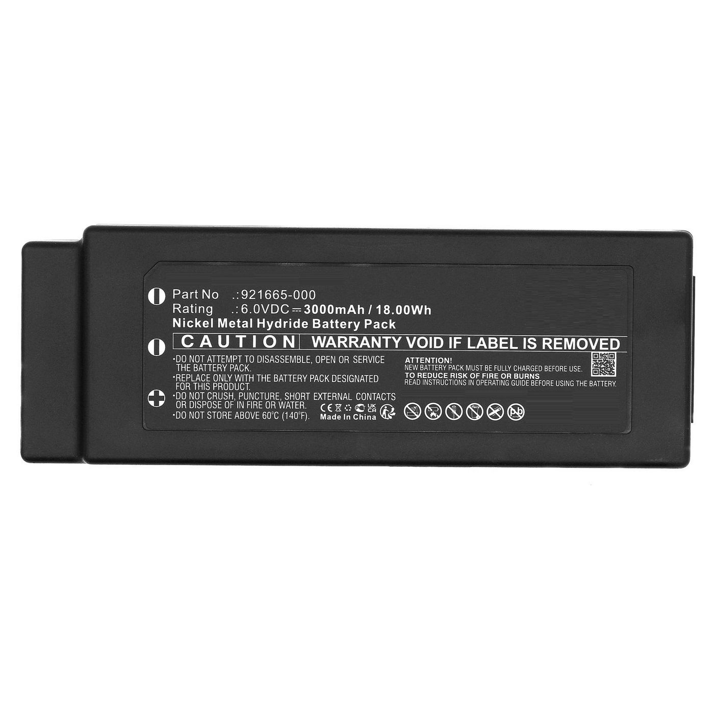 Battery 6.0V 3000mAh 18.00Wh 