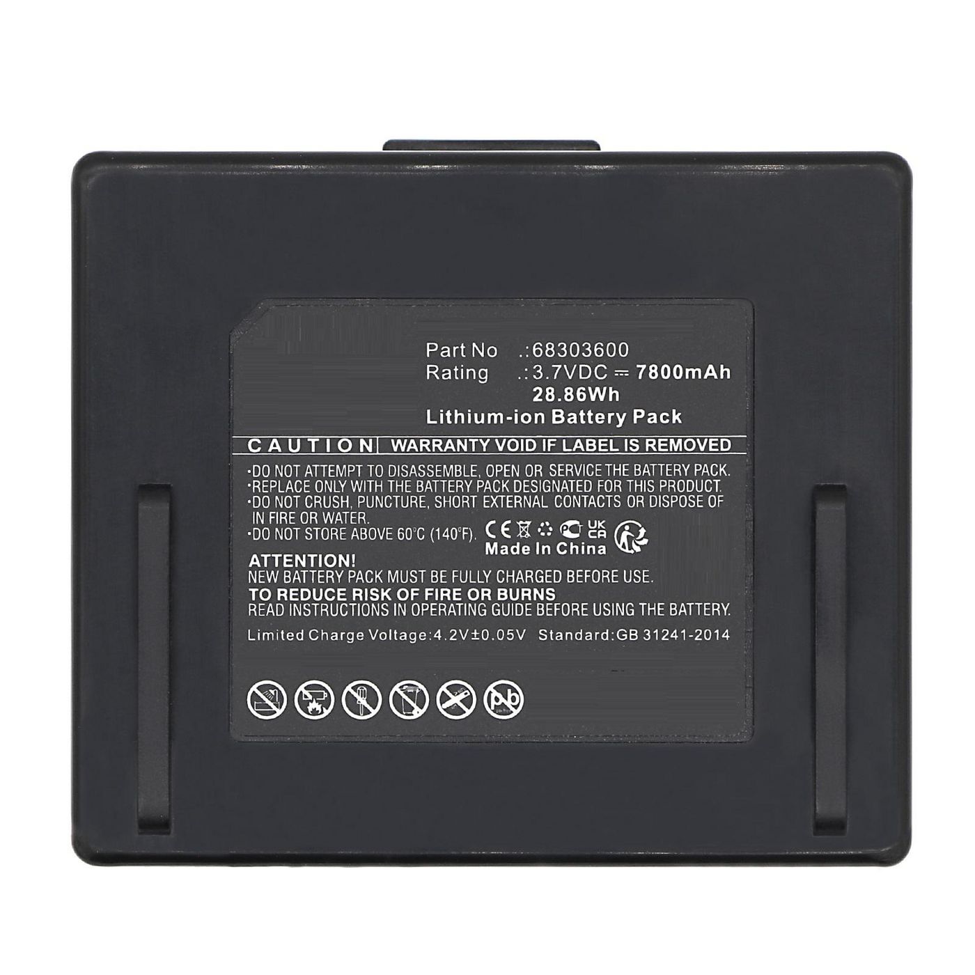 Battery 3.7V 7800mAh 28.86Wh 