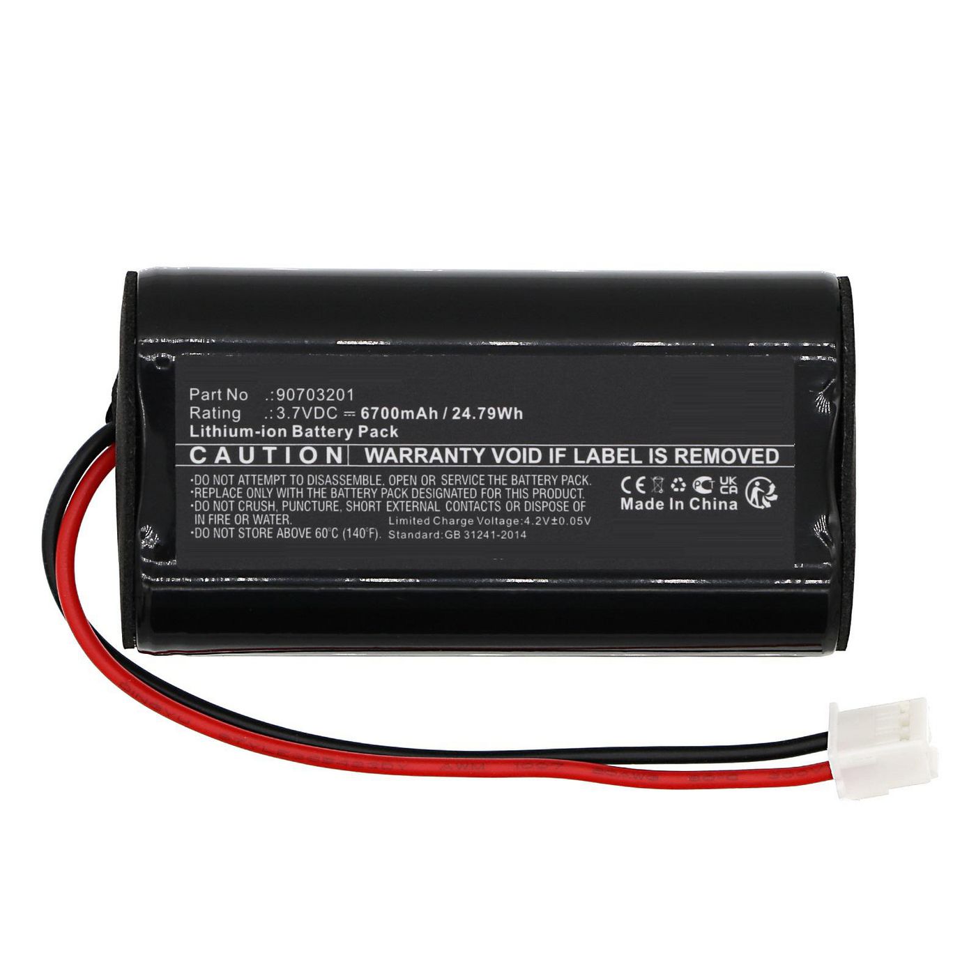 Battery 3.7V 6700mAh 24.79Wh 