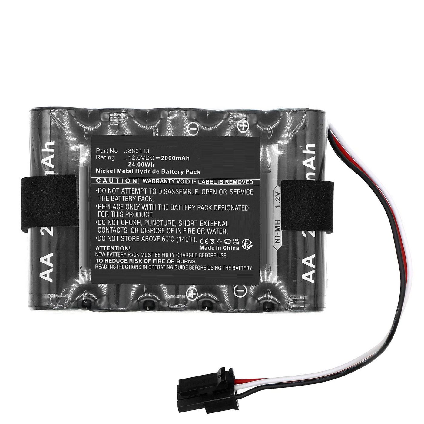 Battery 12.0V 2000mAh 24.00Wh 