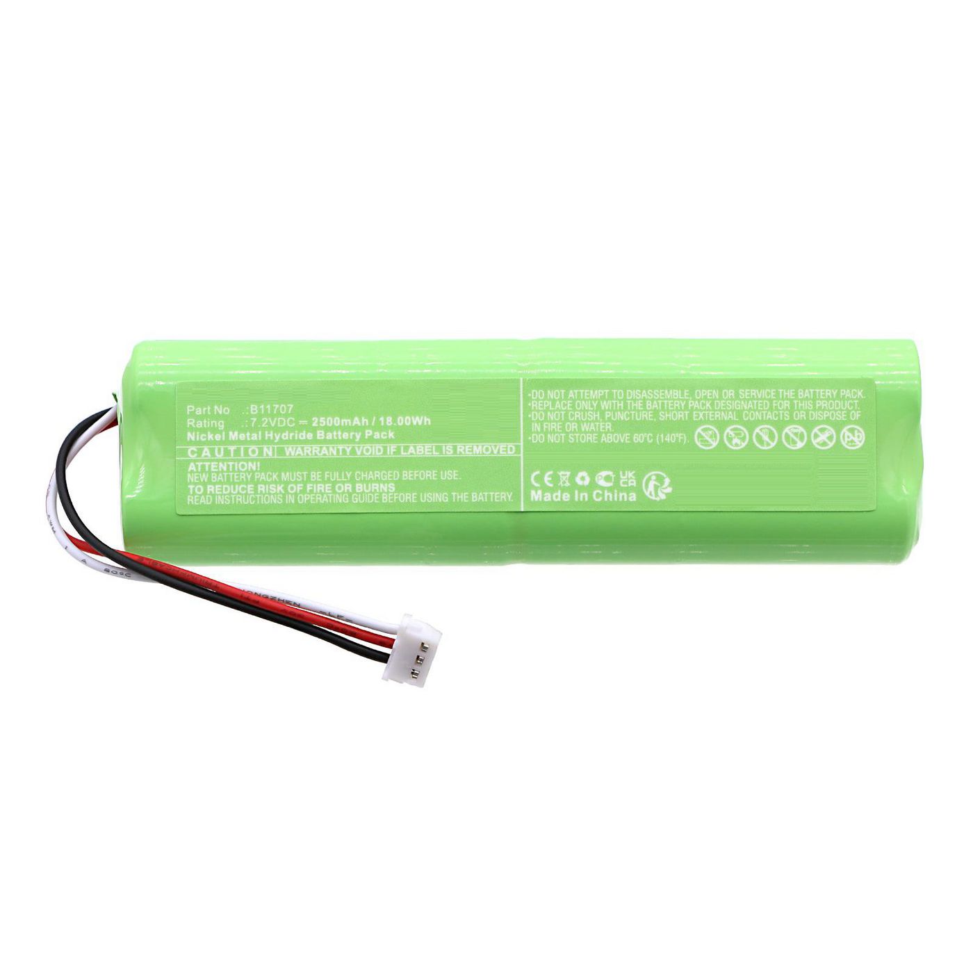 Battery 7.2V 2500mAh 18.00Wh 