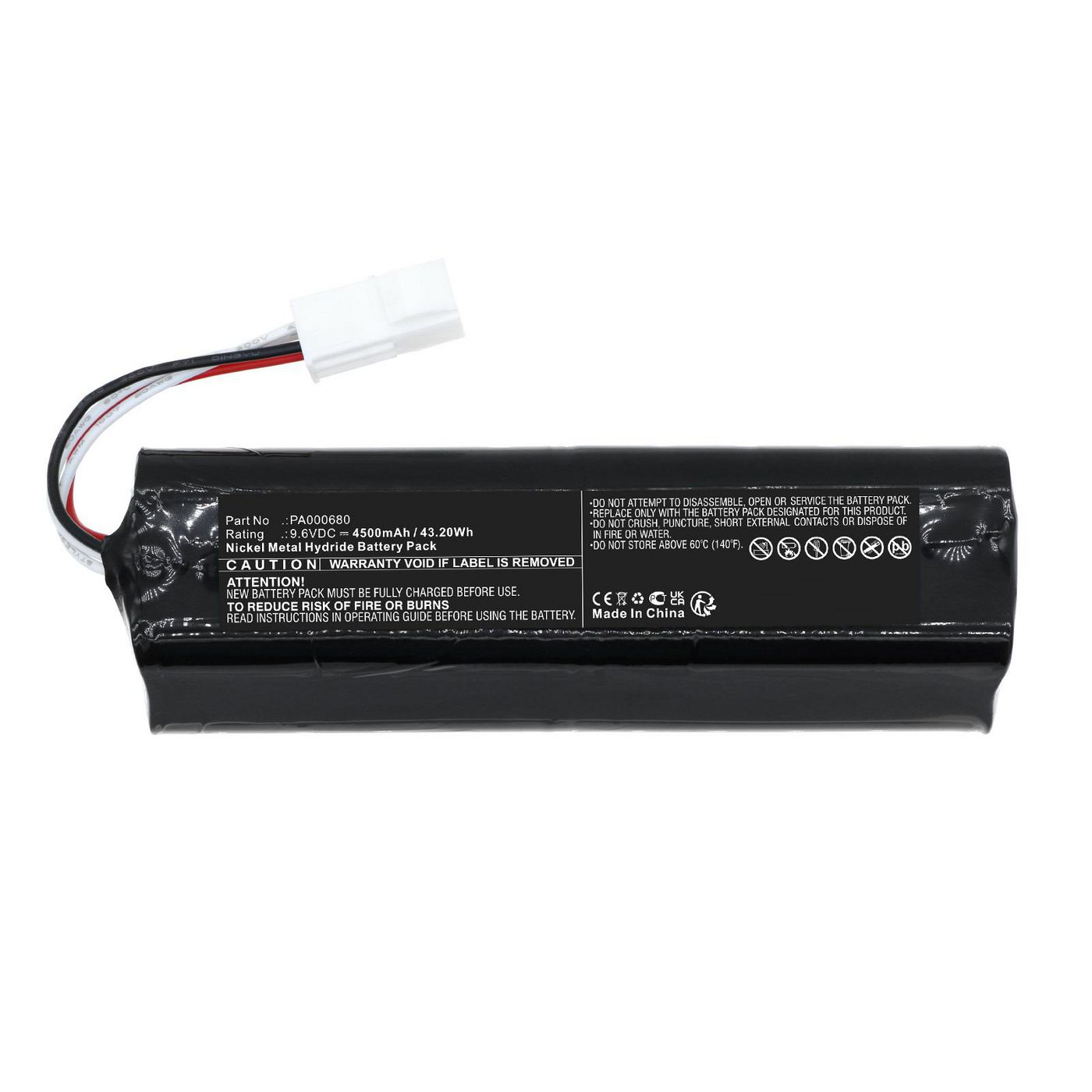 Battery 9.6V 4500mAh 43.20Wh 