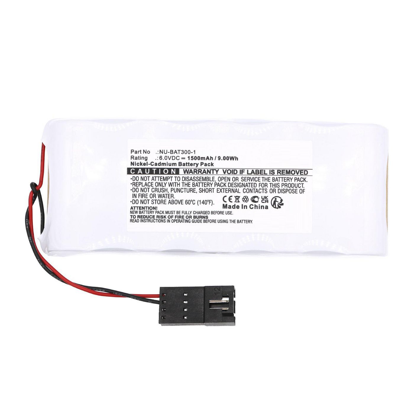 Battery 6.0V 1500mAh 9.00Wh 