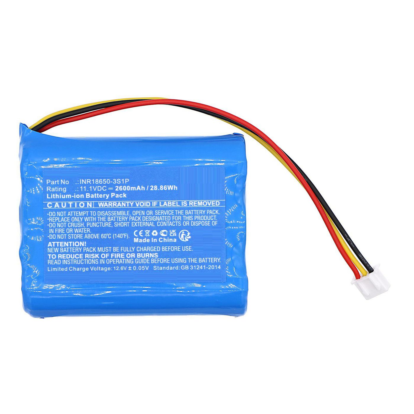 Battery 11.1V 2600mAh 28.86Wh 