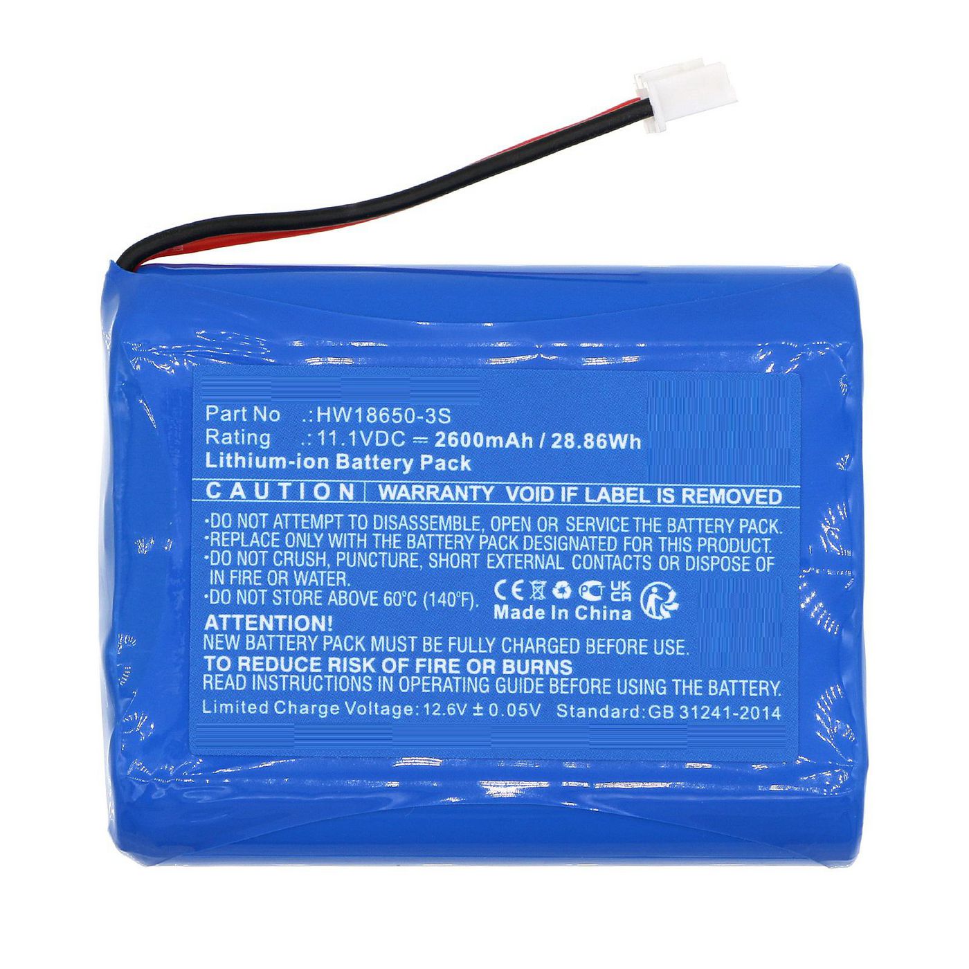 Battery 11.1V 2600mAh 28.86Wh