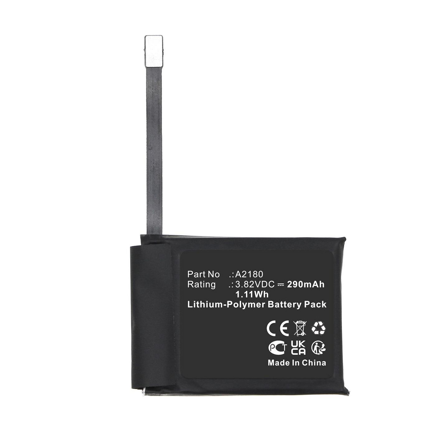 Battery 3.82V 290mAh 1.11Wh 