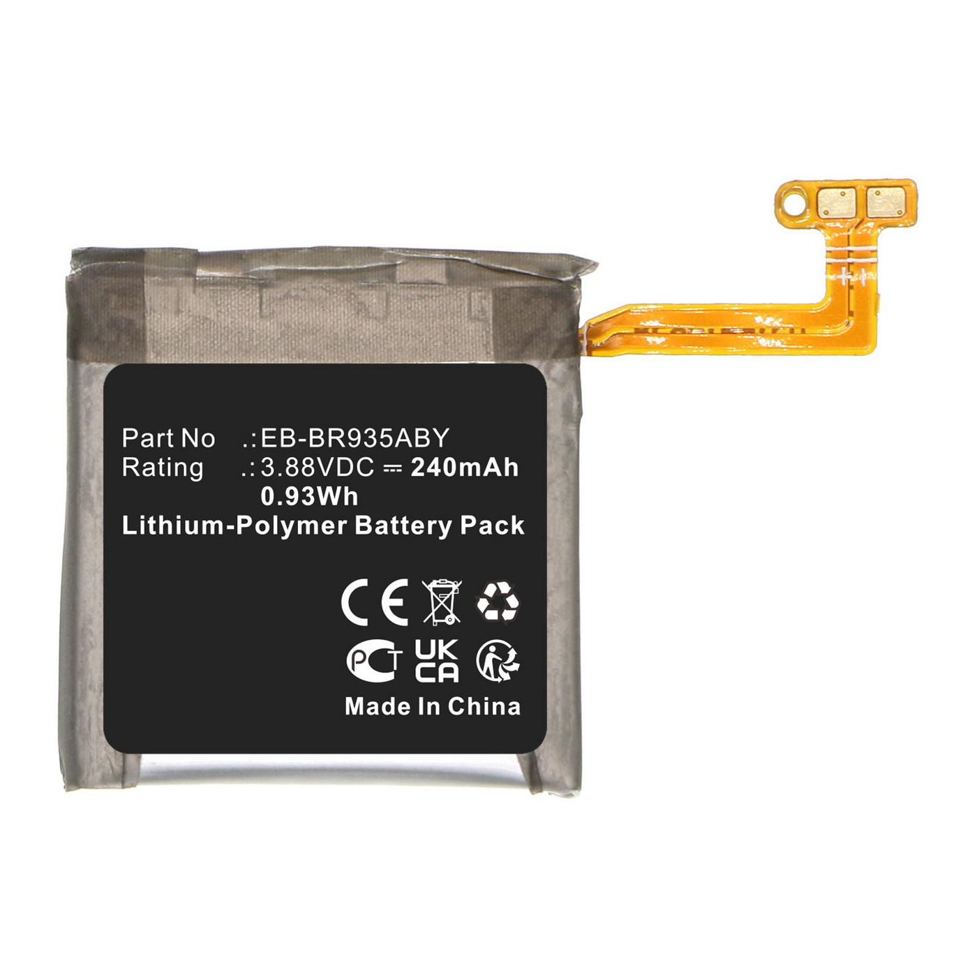 Battery 3.88V 240mAh 0.93Wh 
