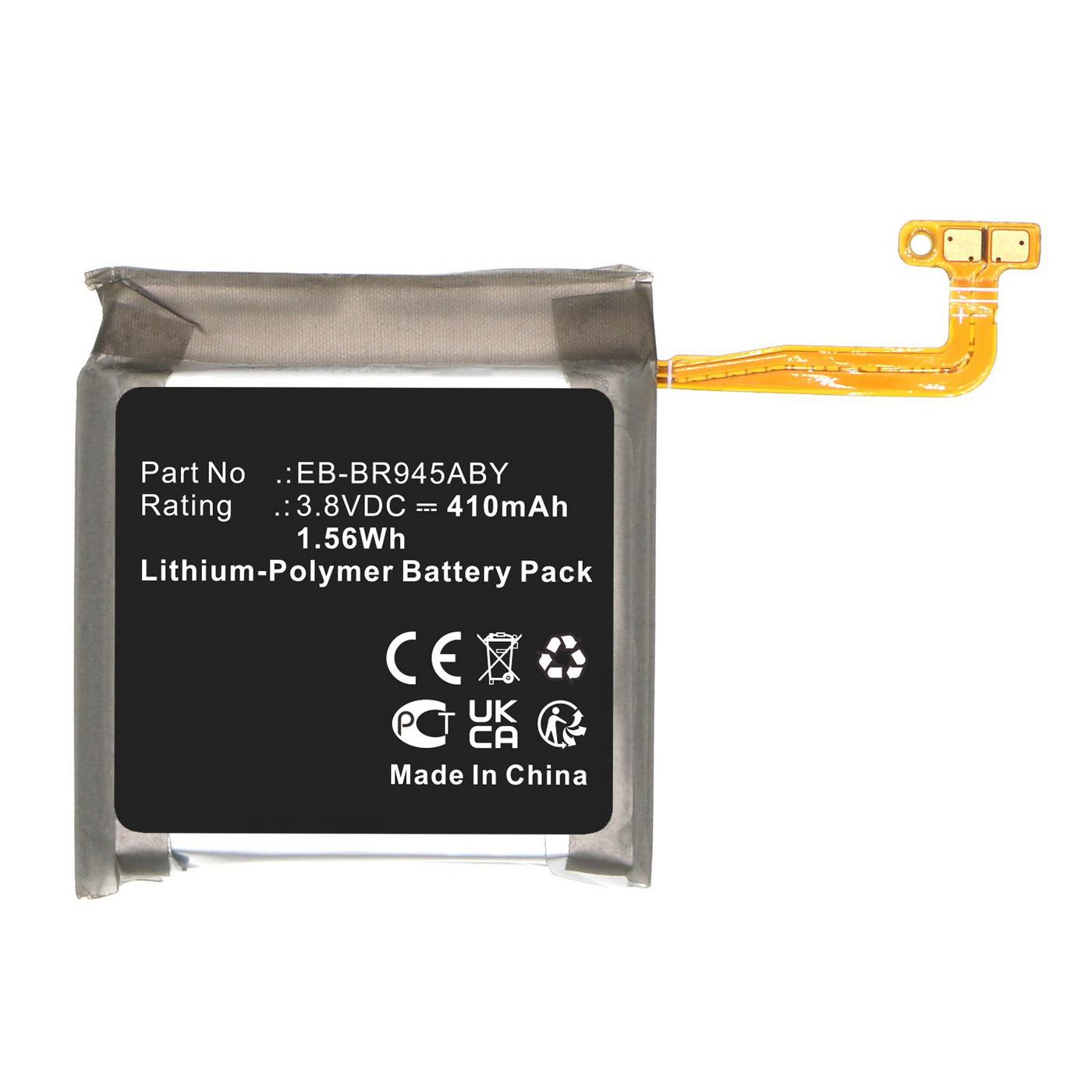 Battery 3.8V 410mAh 1.56Wh 