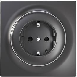 Socket-Outlet Type F Black